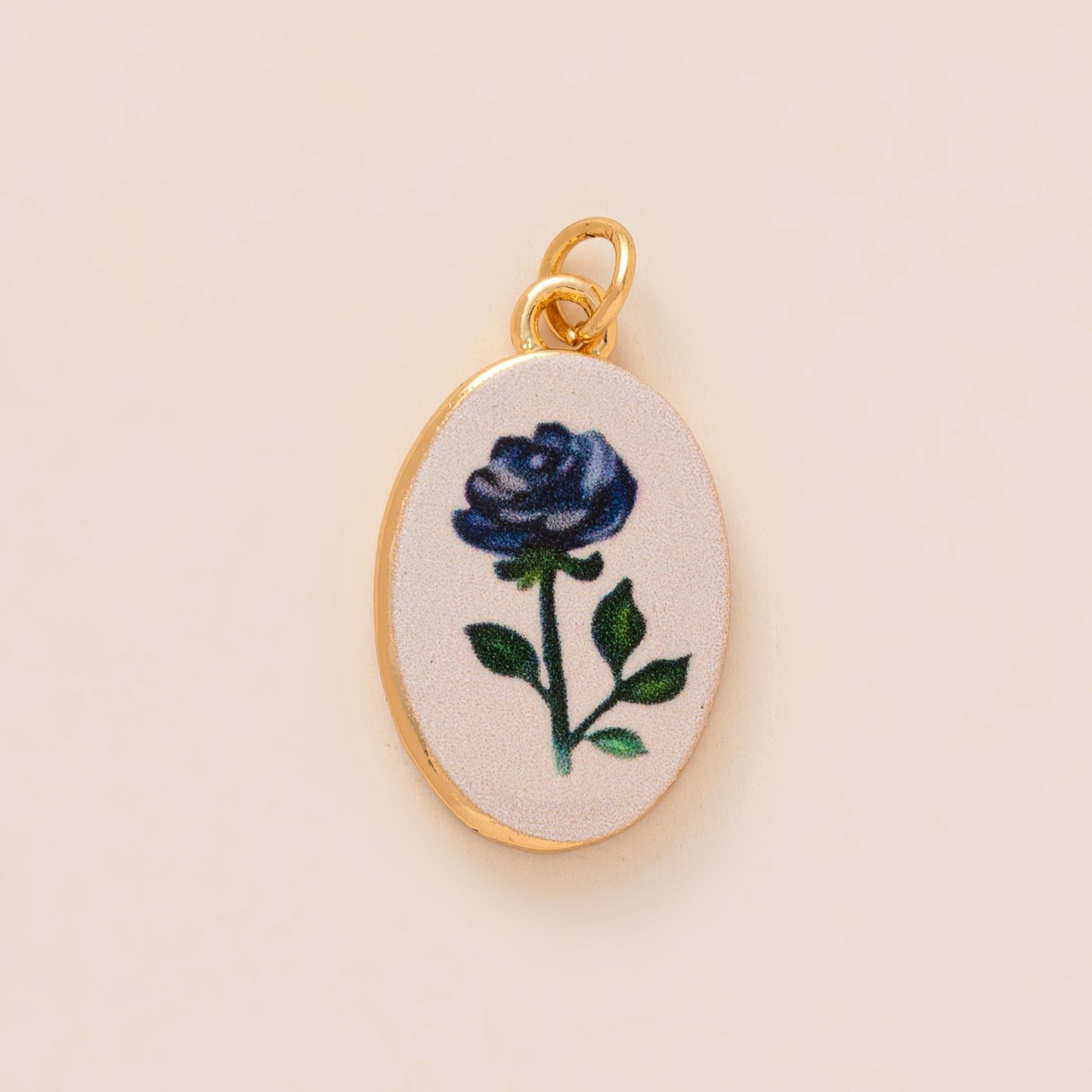 Sweet Floral Brass Plated Drip Oil Painted Cherry Boot Charm Bar Pendant DIY Accessory