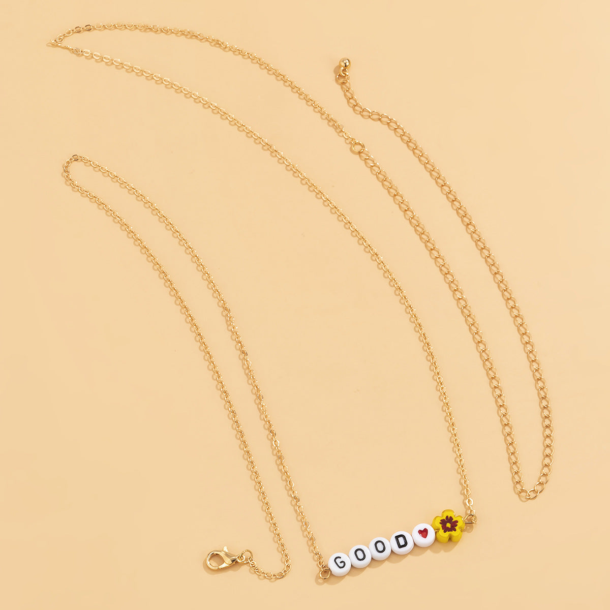 Minimalist Acrylic Floral Letter Body Chain for Women
