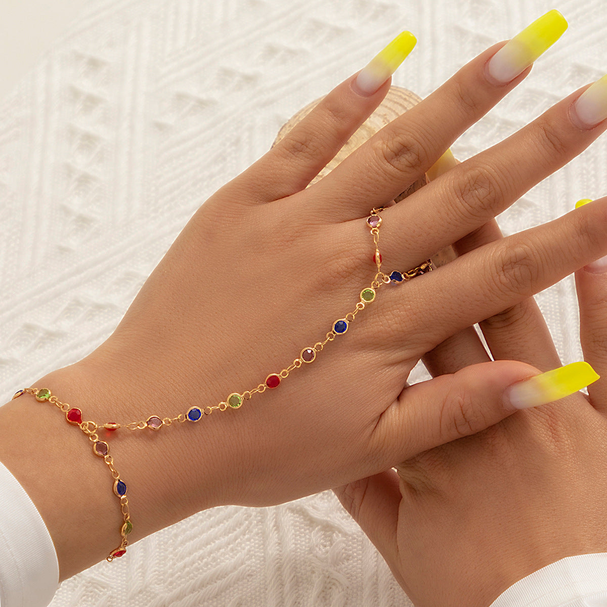 Minimalist Bohemian Geometric Round Alloy Plated Bracelet for Women
