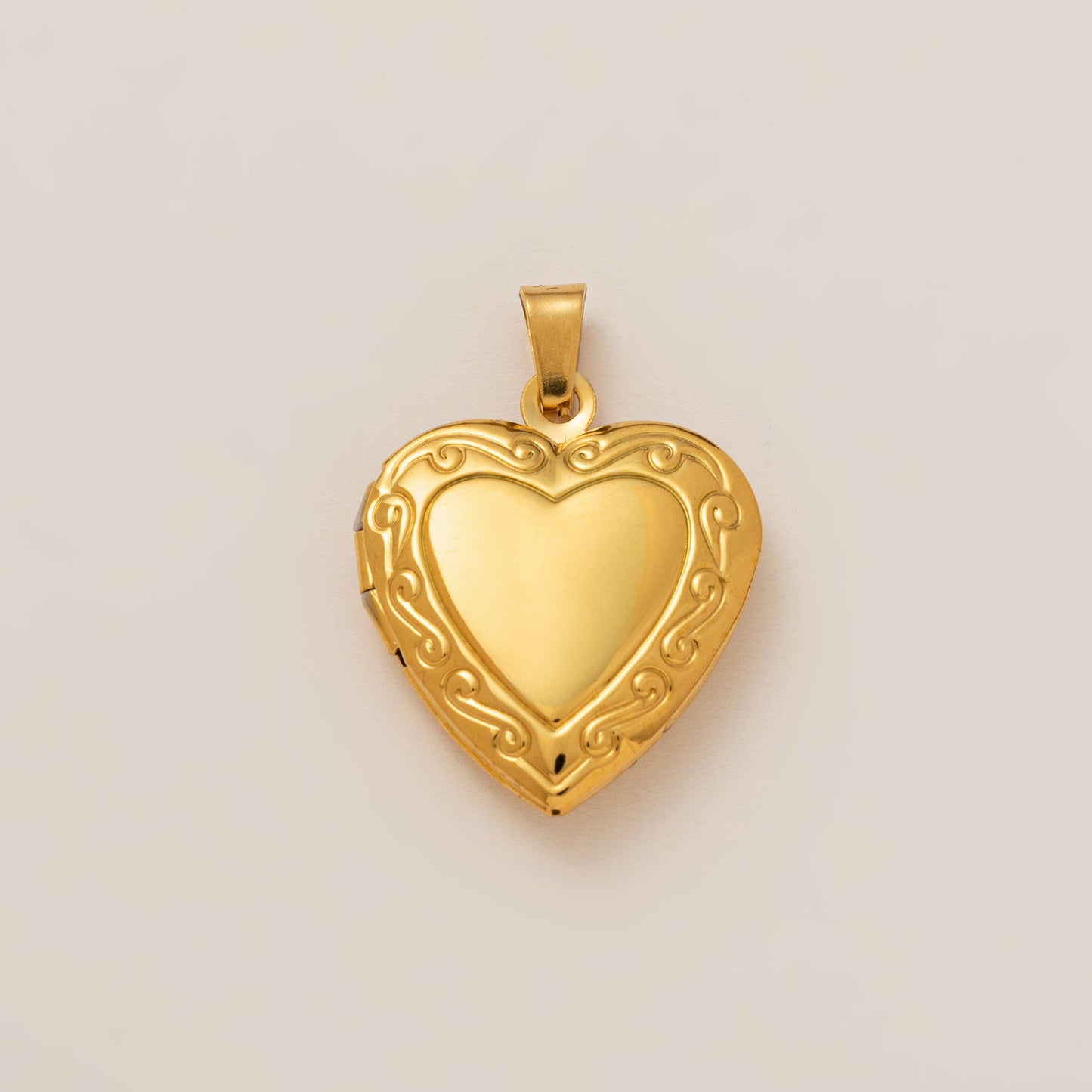 Minimalist 18K Gold Plated Brass Heart Round Square Geometric Pendant Necklace for Unisex