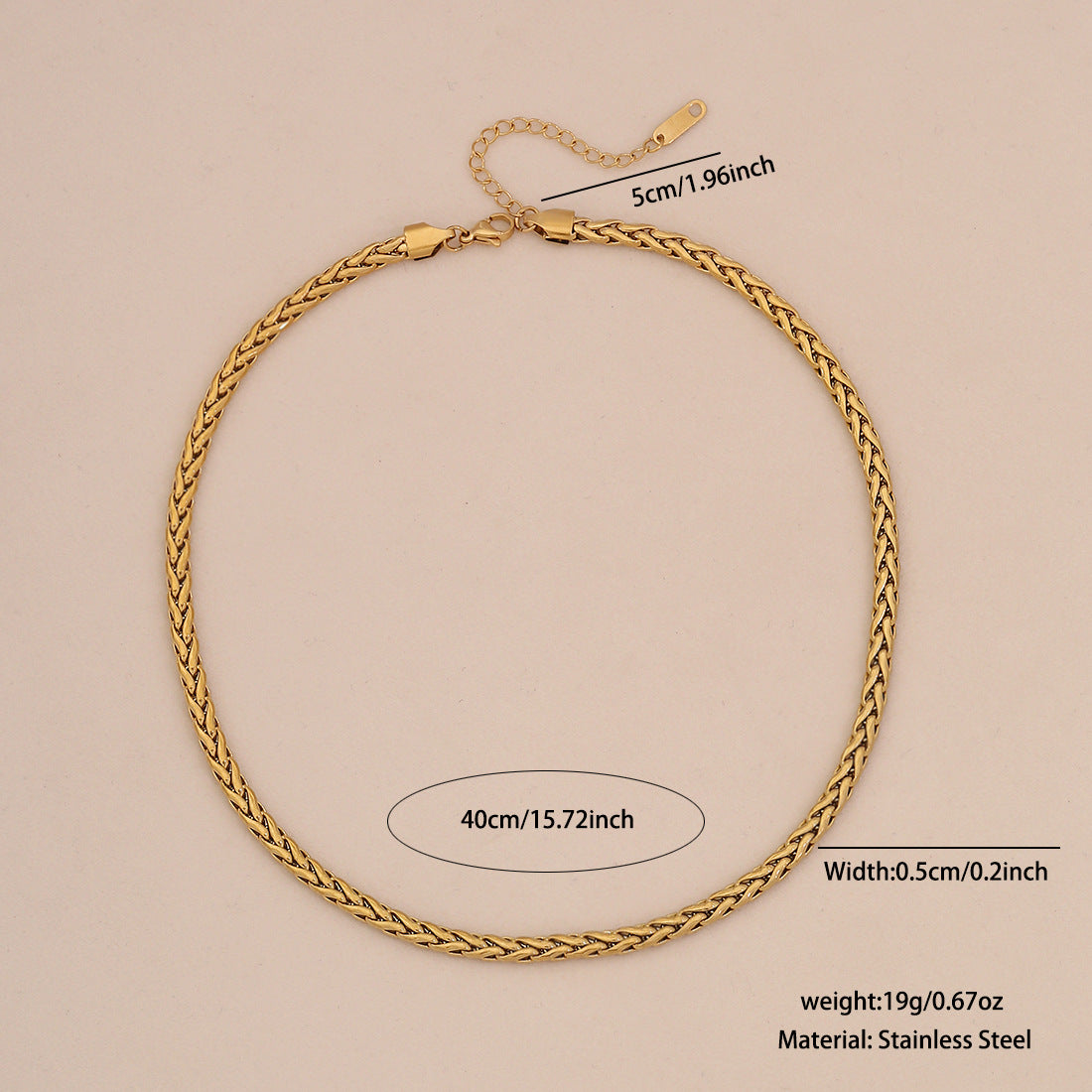 Collana a catena minimalista con serpente per donna in acciaio inossidabile placcato - Gioielli delicati per clavicola