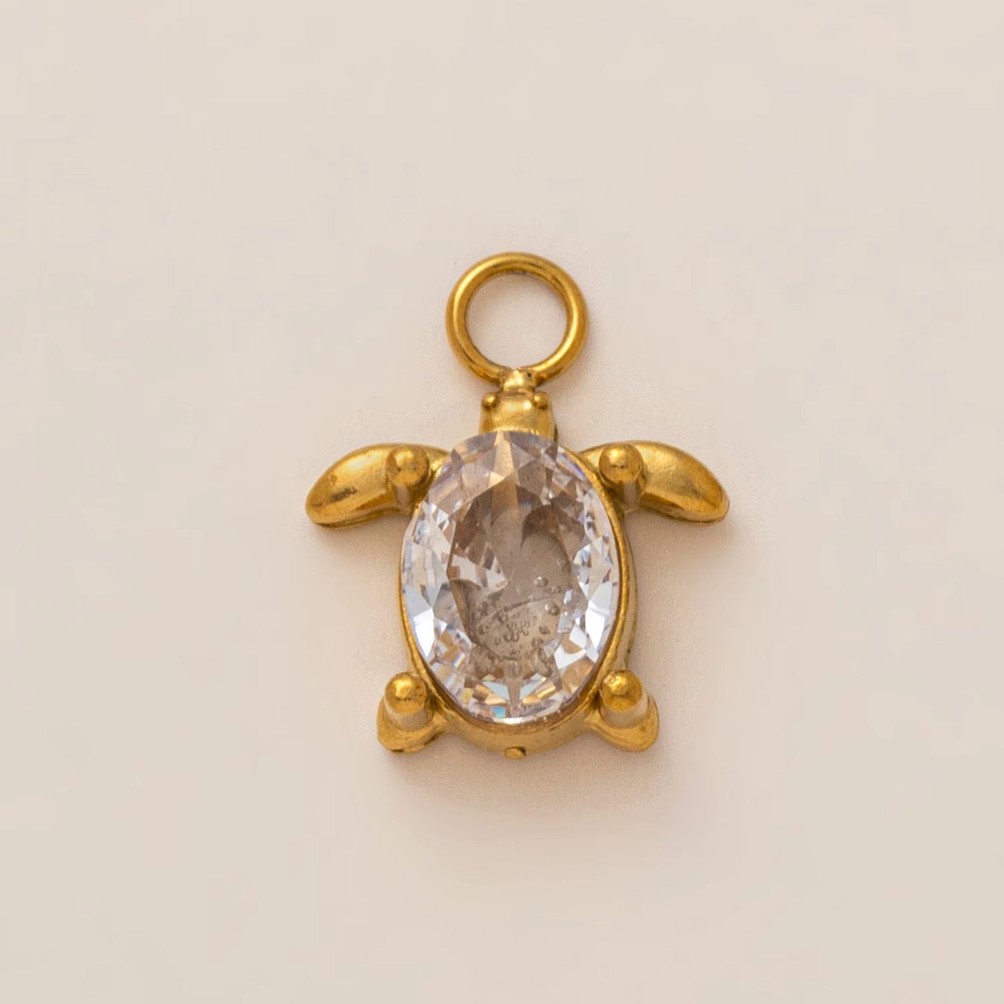 Vintage 18K Gold Plated Stainless Steel Starfish Shell Charm Bar for Women