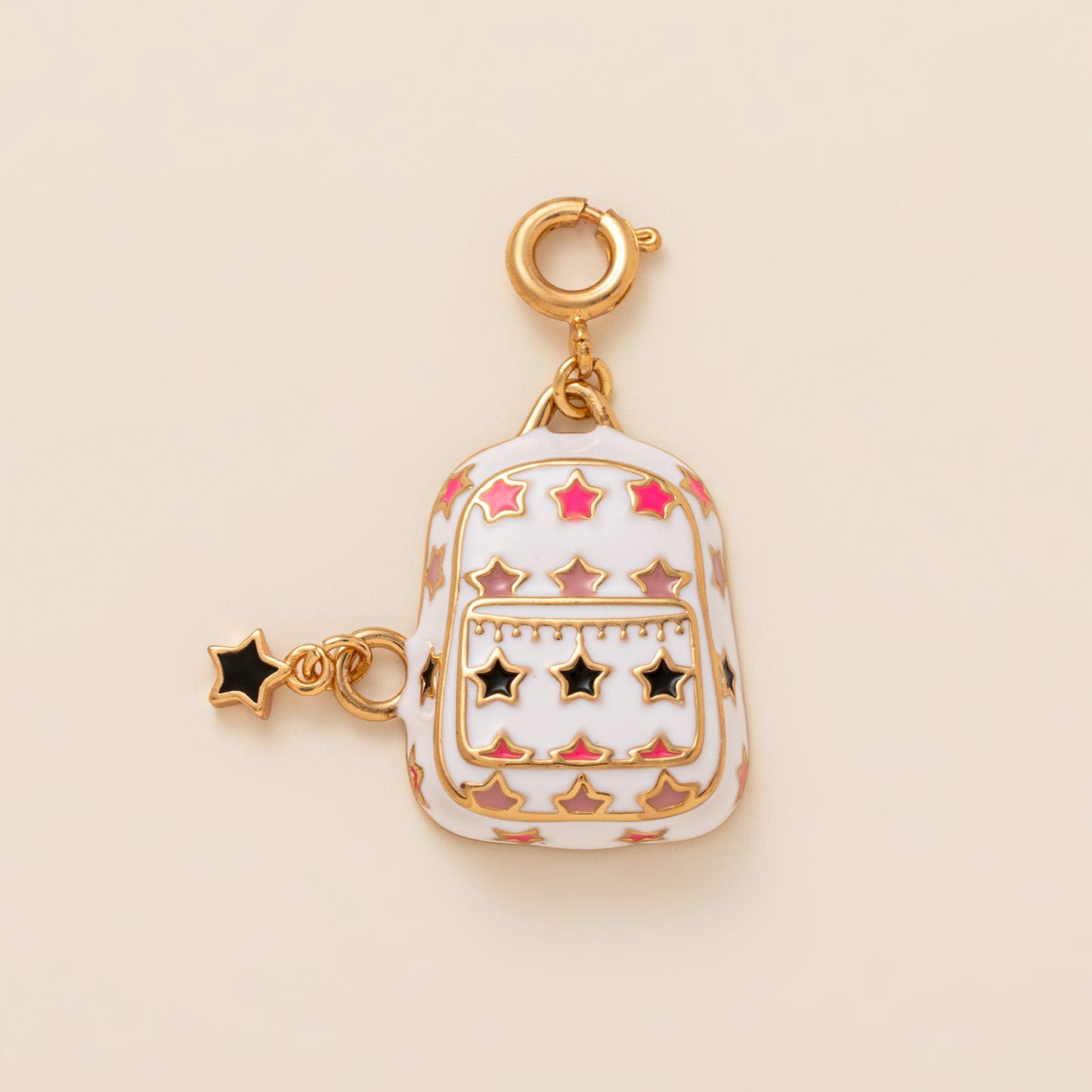 Vintage 14K Gold Plated Brass Ceramic Heart Flower Charm Bar Necklace for Unisex
