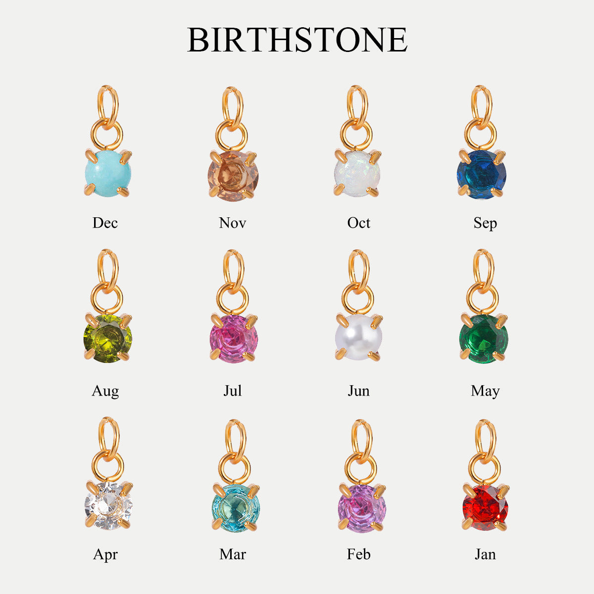 Geometric Square Titanium Steel Stainless Steel Plated Cubic Zirconia Turquoise Charm Bar Pendant
