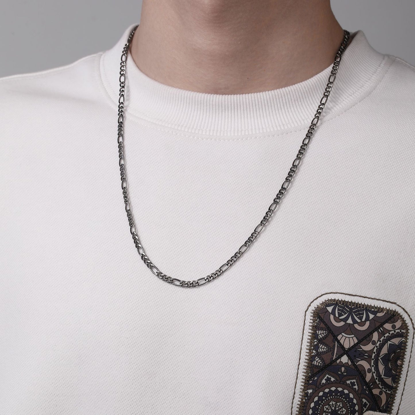 Elegant Geometric Alloy Plated Cable Chain Necklace for Women