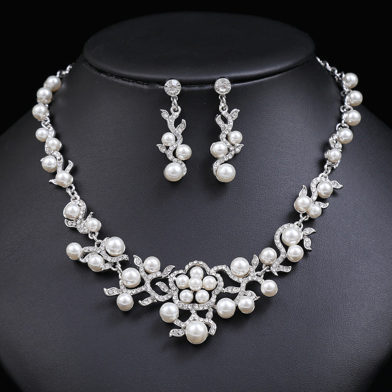 Minimalist Star Moon Cloud Universe Pendant Necklace and Earrings Set in Alloy with Electroplated Finish for Women