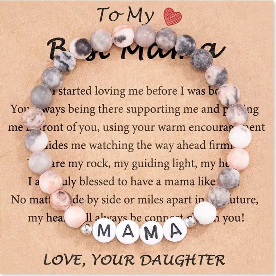 Casual Handmade Letter Beaded Bracelet Unisex Jewelry Gift