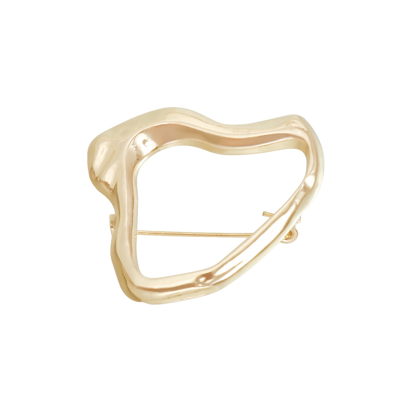 Spilla Geometrica alla Moda in Lega da Donna con Finitura Placcata, Design a Motivo Occhio, Spilla Decorativa e Funzionale Versatile per Abbigliamento da Ufficio