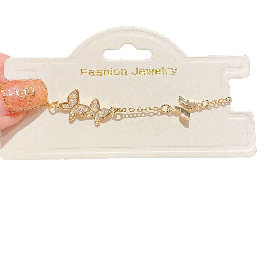 Luxury Elegant Oval Geometric 14K Gold Plated Cubic Zirconia Inlay Brass Bracelet for Women