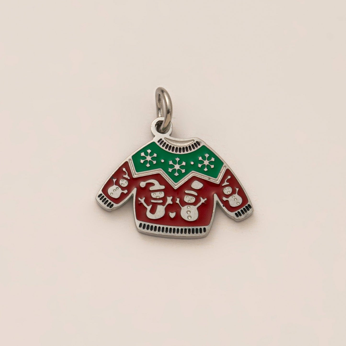 Cute Animal Christmas Tree Pendant Plated Brass Plant Charm Fashion Accessory
