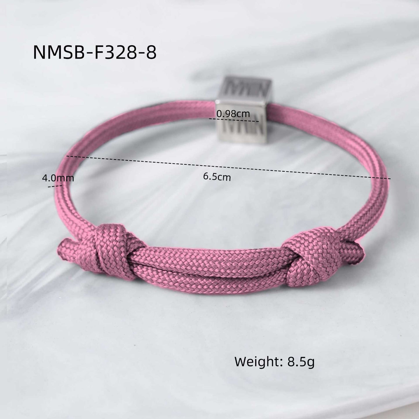 Bracciale Intrecciato Regolabile in Stile Ufficio alla Moda in Acciaio al Titanio con Finitura Galvanizzata da Donna