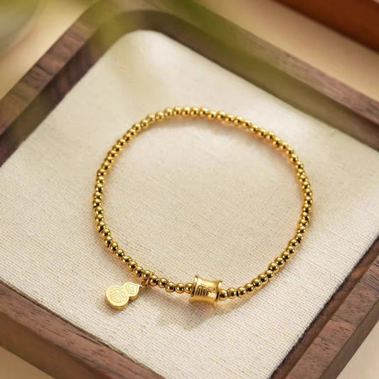 Bracciale Minimalista a Rombo in Lega di Ottone con Finitura Placcata e Dettagli a Petali Floreali per Uomo e Donna