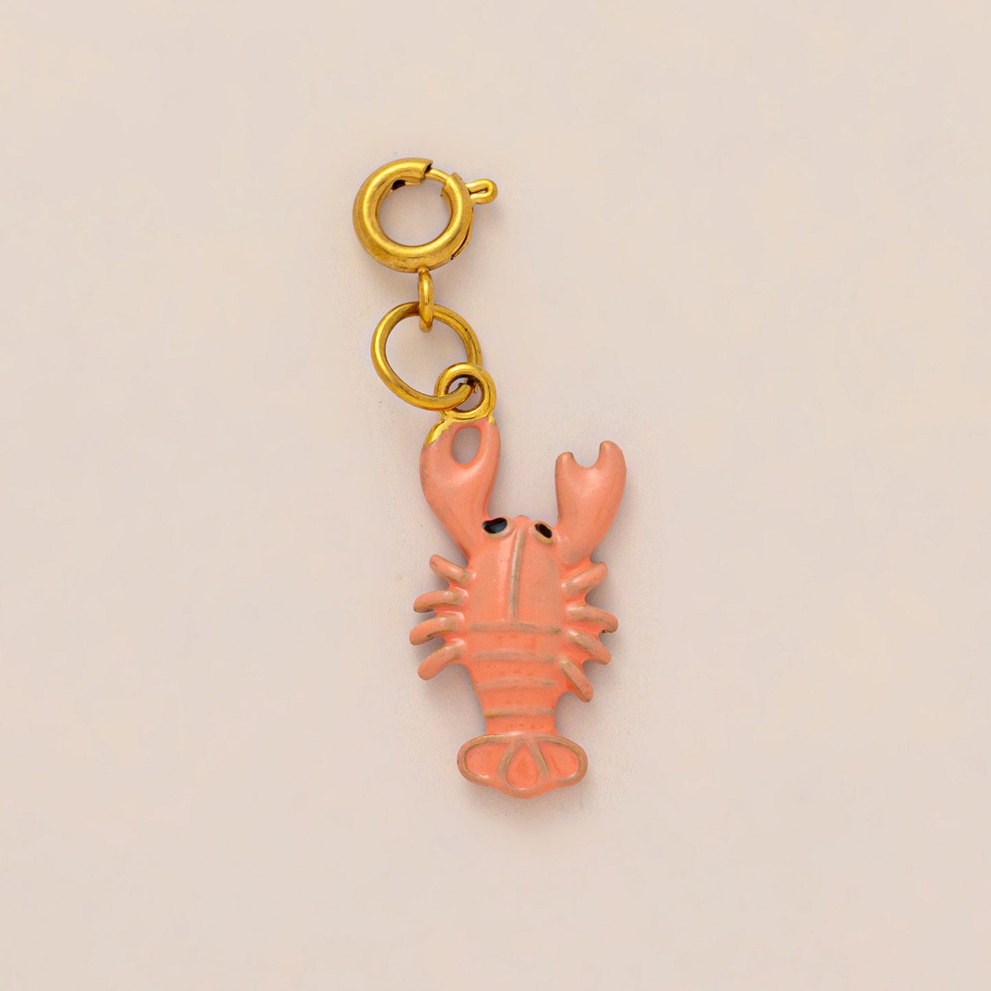 Vintage 18K Gold Plated Stainless Steel Floral Cat Charm Bar