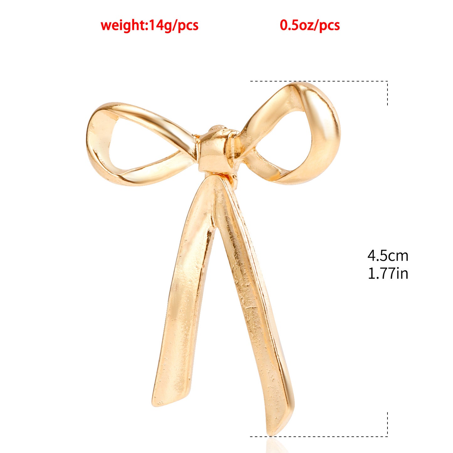 Geometric Bowknot Earrings for Women Alloy Electroplated Moon Motif Fashionable Everyday Ear Studs