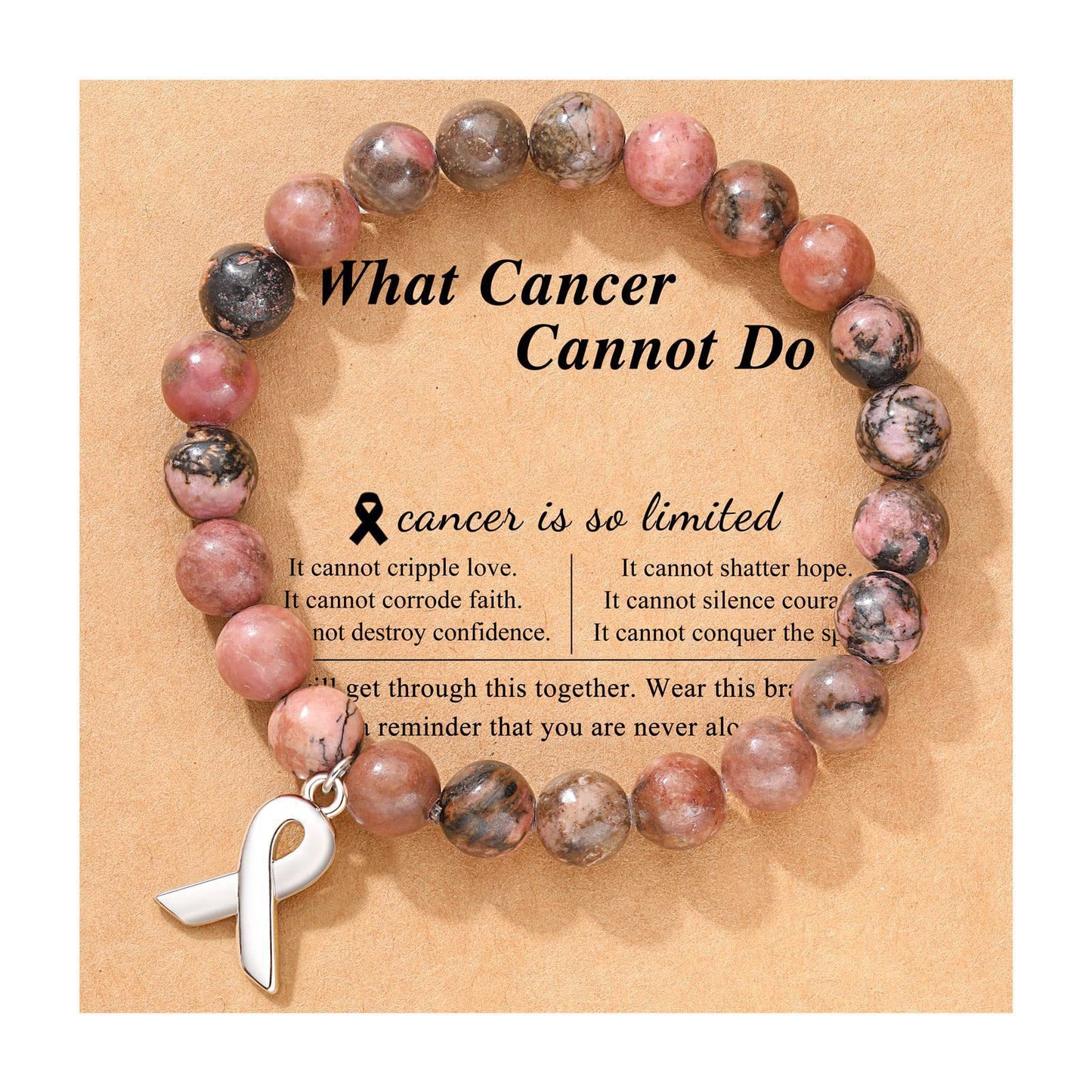 Elegant Pink Crystal Ribbon and Rhodonite Bow Bracelet with Planet and Floral Elements Unisex Gift
