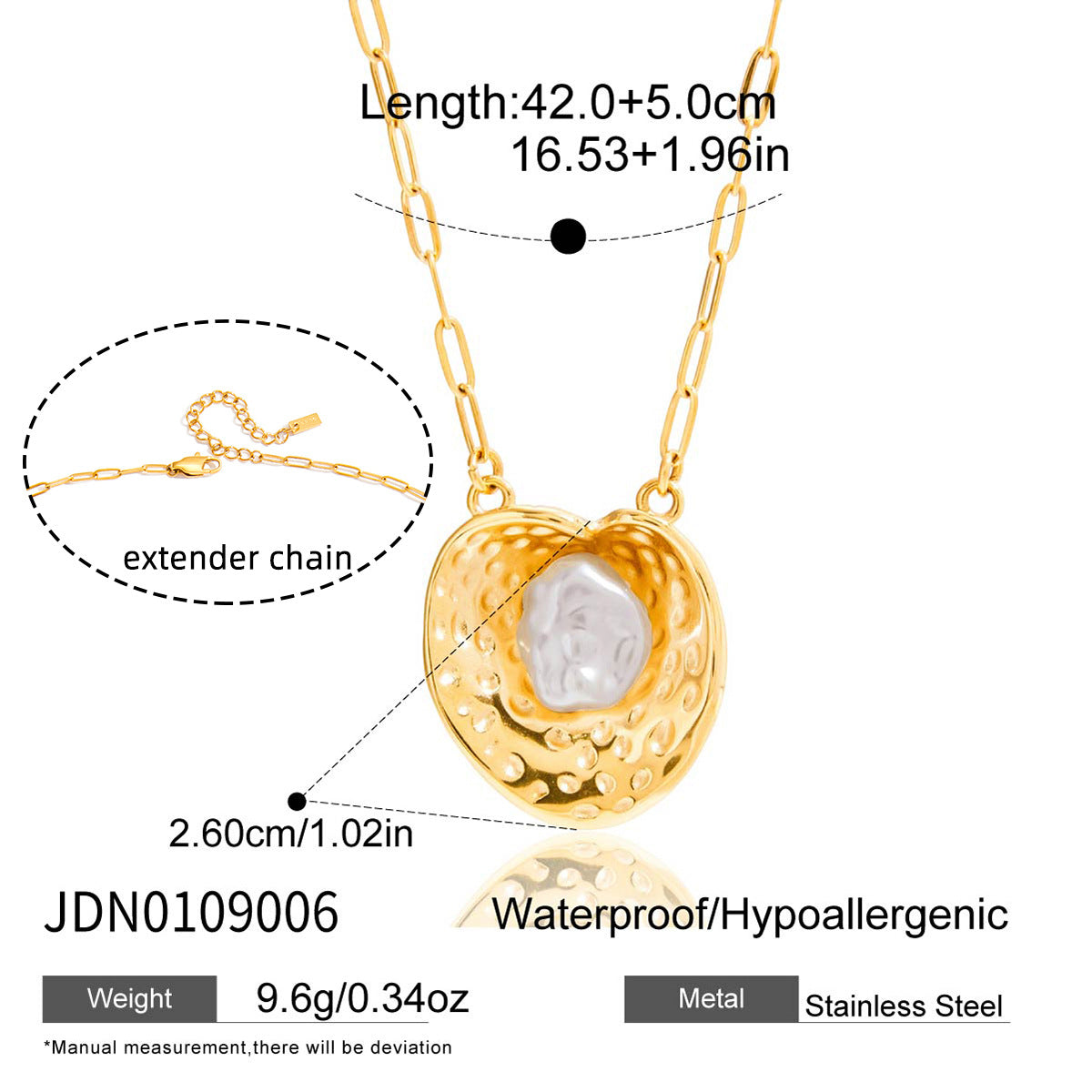 Elegante collar con colgante en forma de flor para mujer en acero de titanio con chapado en oro y cadena de acero inoxidable