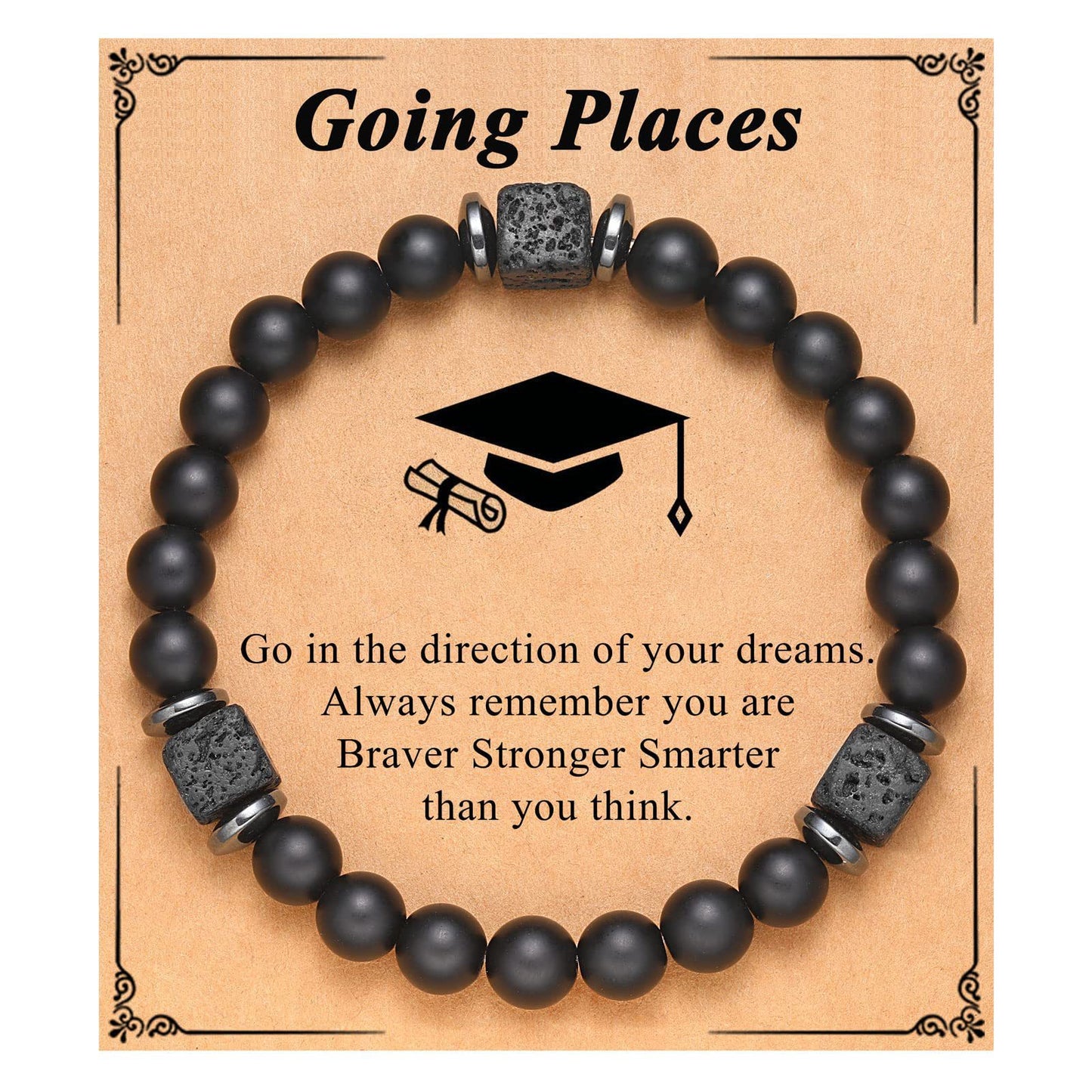 Matte Star Agate Bracelet Unisex