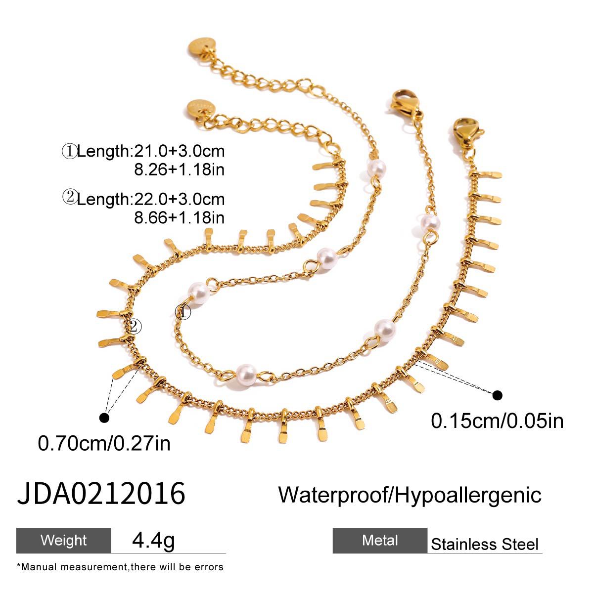 Collar con Colgante de Ola Geométrica Minimalista para Mujer en Acero de Titanio con Chapado en Oro PVD y Cadena de Acero Inoxidable