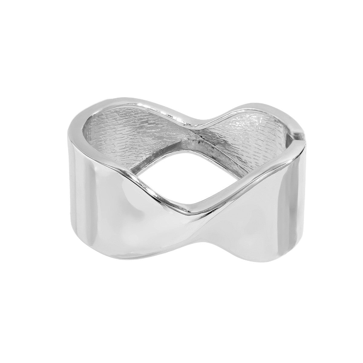 Hip-hop Men's Geometric Round Oval Plated Alloy Cuff Bracelet