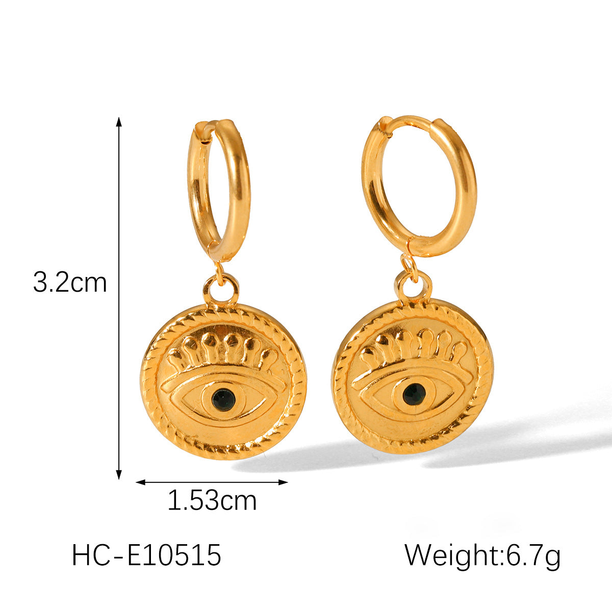 Minimalist Heart-Shaped Stainless Steel Zirconia Inlaid Ear Studs with Plated Finish for Women