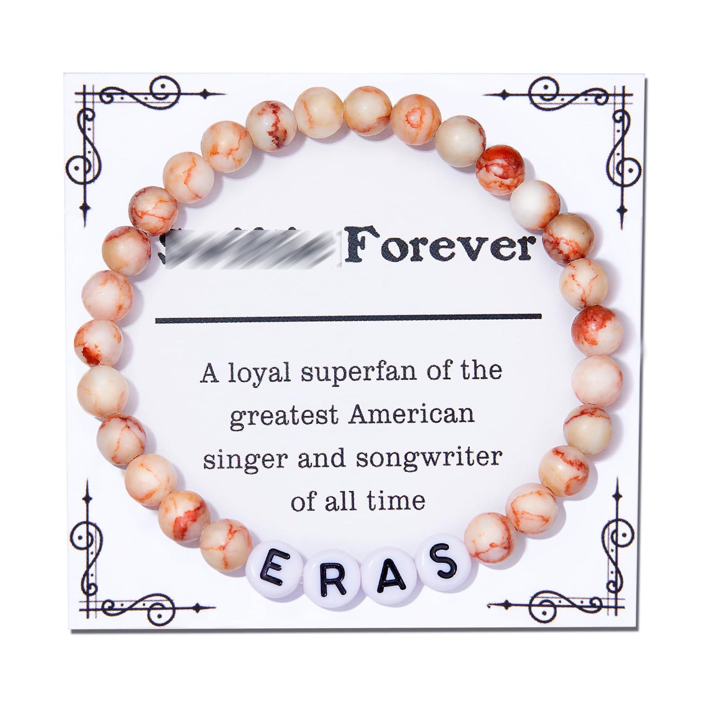 Love Letter Resin Stretch Bracelet for Women