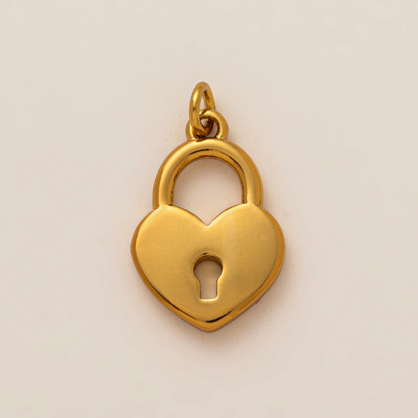 Barretta Ciondolo Fai da Te in Acciaio Inox con Cuore Vintage Placcato Oro 18K PVD