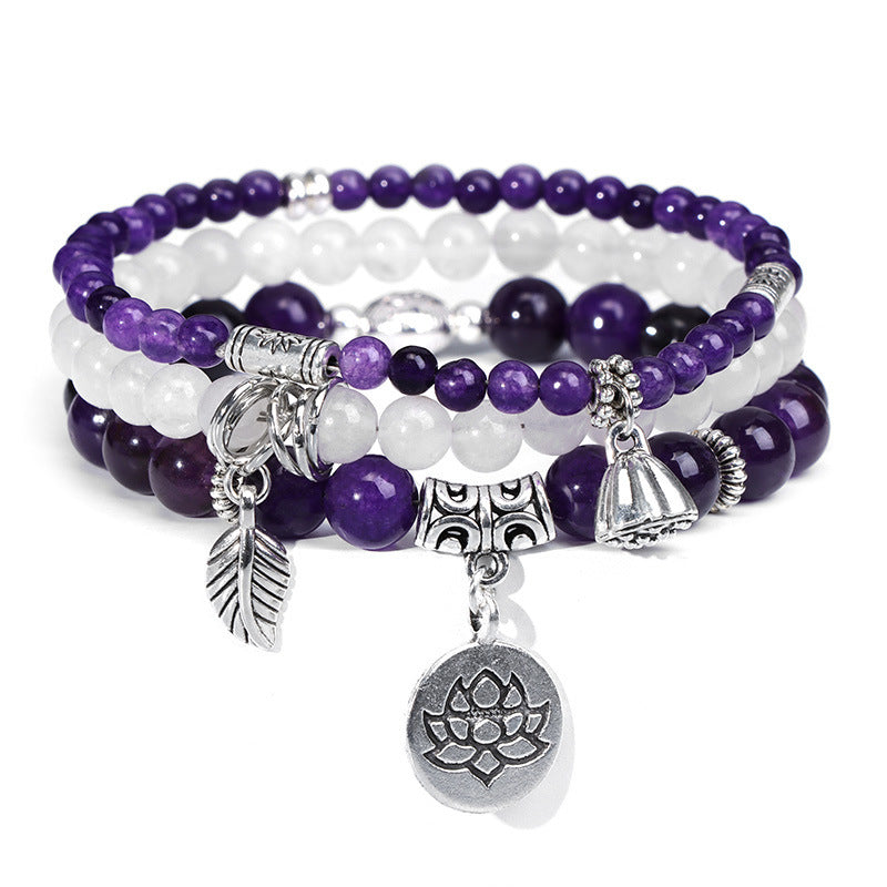 Bohemian Sweet Floral Agate Bracelet Unisex