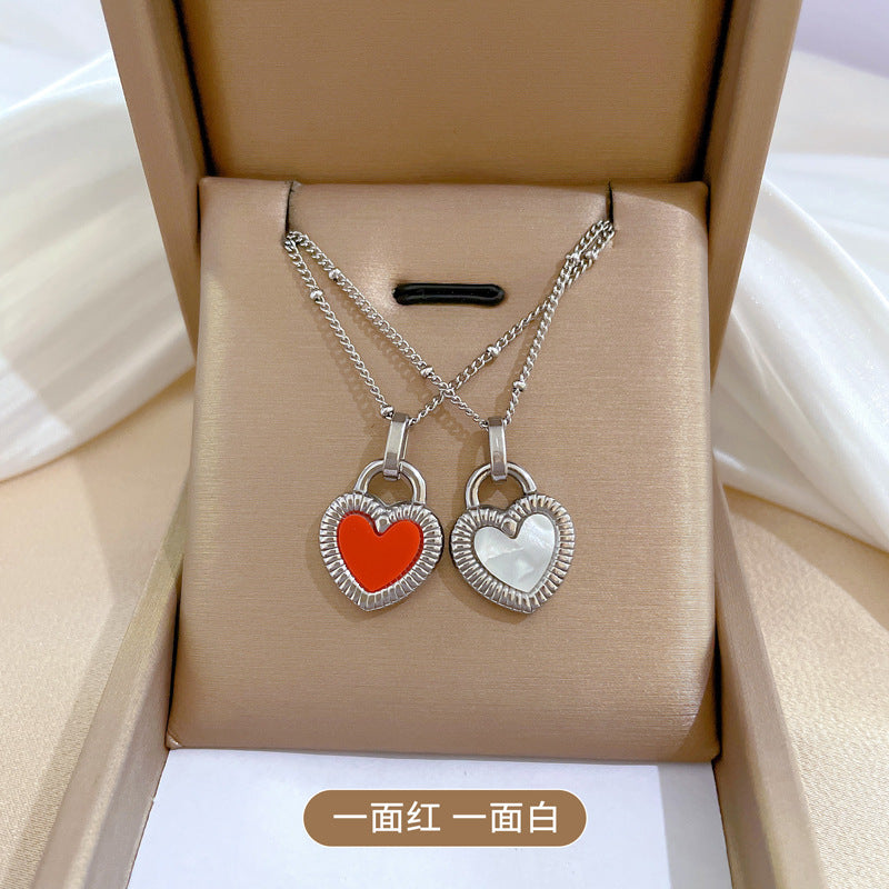 Minimalist Plated Titanium Steel Geometric Necklace for Unisex