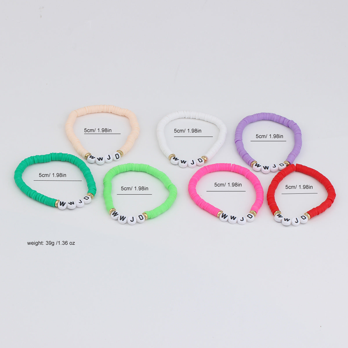 Bohemian Vintage Letter Resin Plated Bracelet Unisex