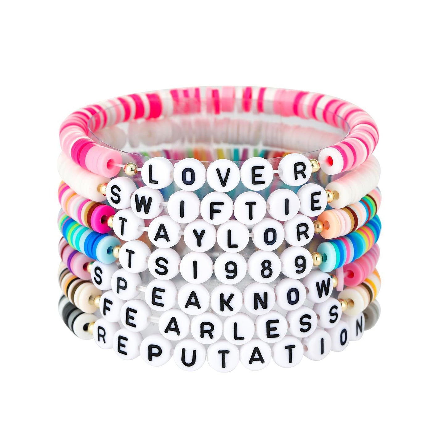 Bohemian Vintage Star Letter Resin Bracelet Set Unisex