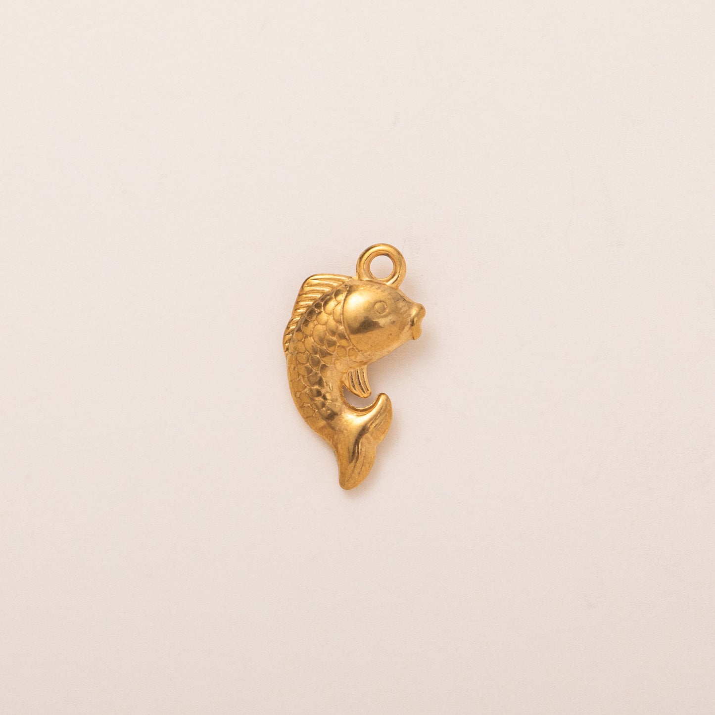 Vintage 18K Gold Plated PVD Stainless Steel Geometric Ocean Series Charm Bar