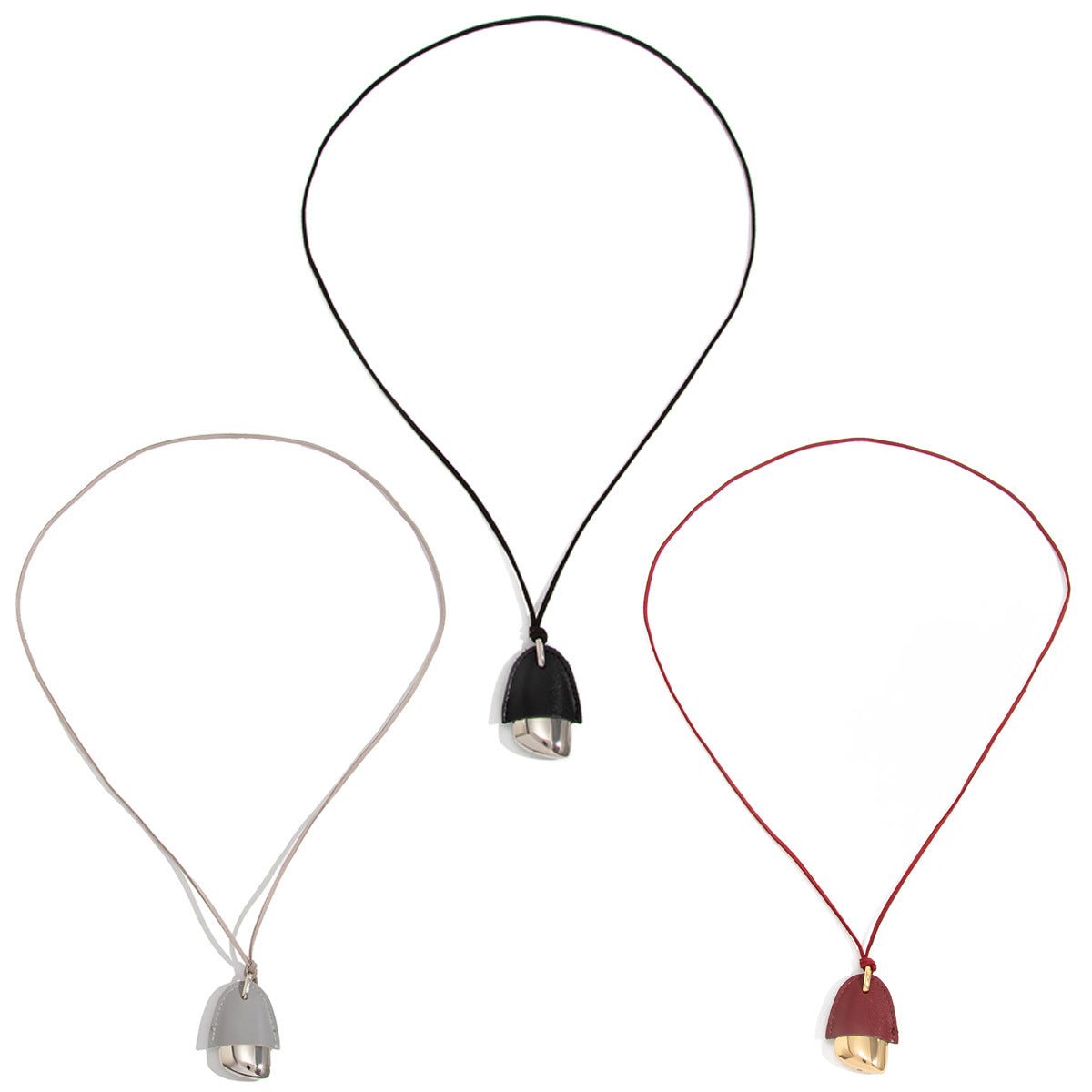 Minimalist Geometric Square Zinc Alloy Pendant Iron Plated Long Necklace for Women