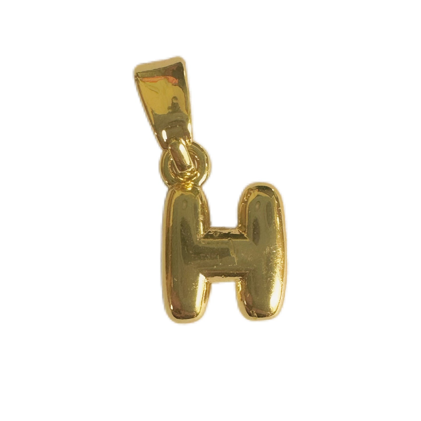18K Gold Plated Letter Pendant Brass