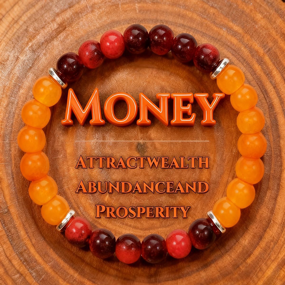 Natural Crystal Beaded Bracelet Handmade Stone Jewelry