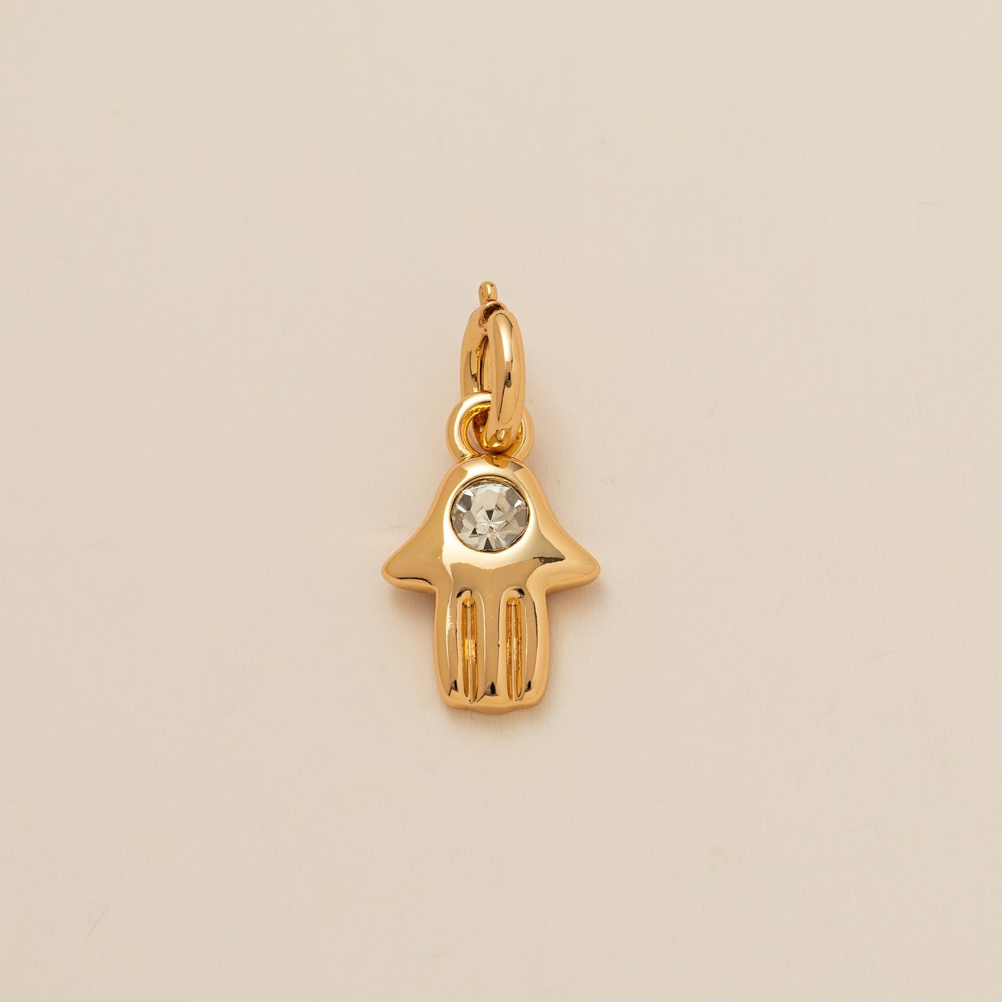 Vintage Gold Plated Brass and Stainless Steel Cross Charm Bar
