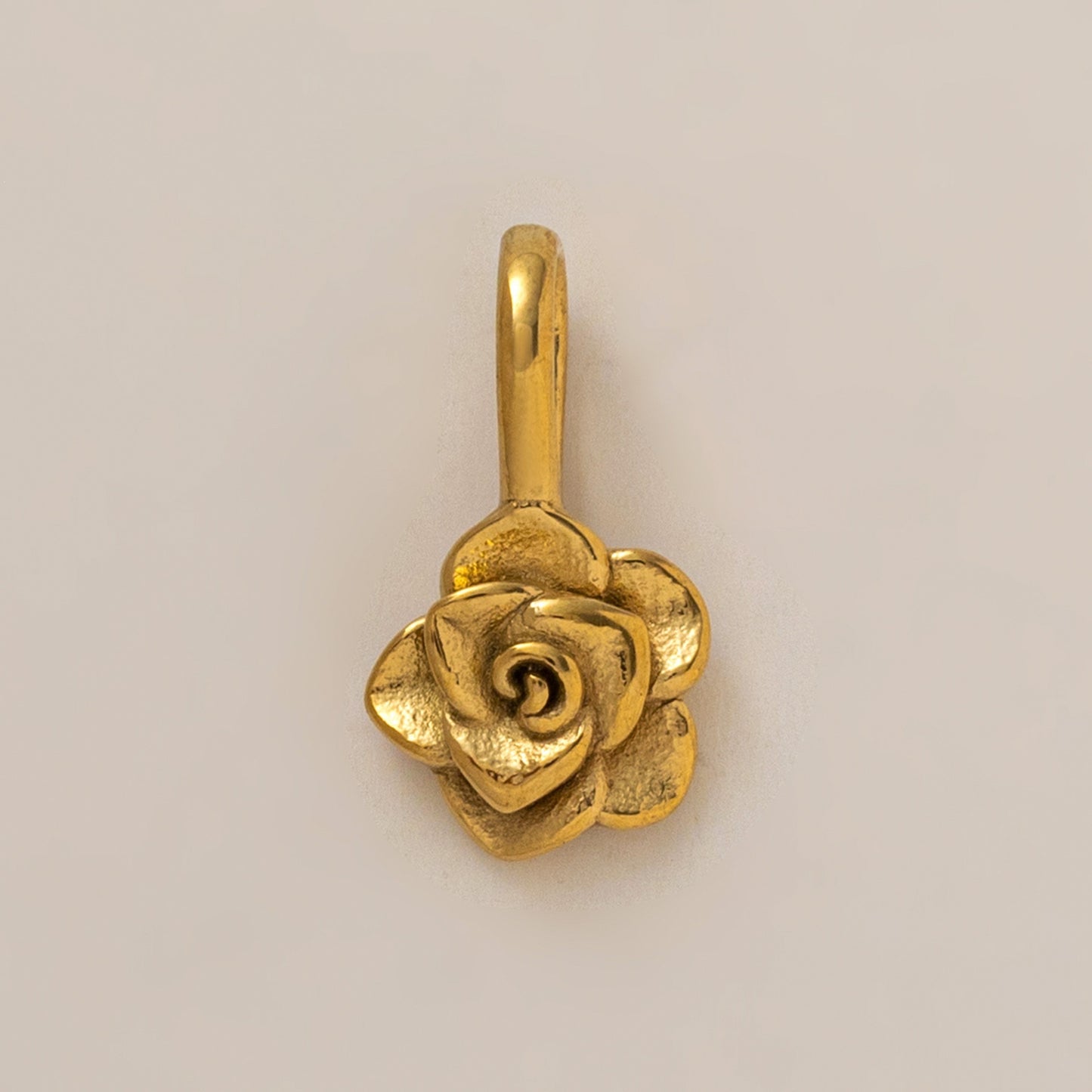 Vintage Floral 18K Gold Plated Stainless Steel PVD DIY Charm Bar