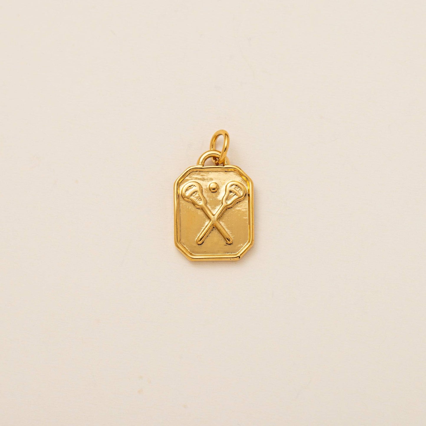 Sporty Geometric Round Titanium Steel PVD Pendant Charm Bar Ball Chain Necklace for Women