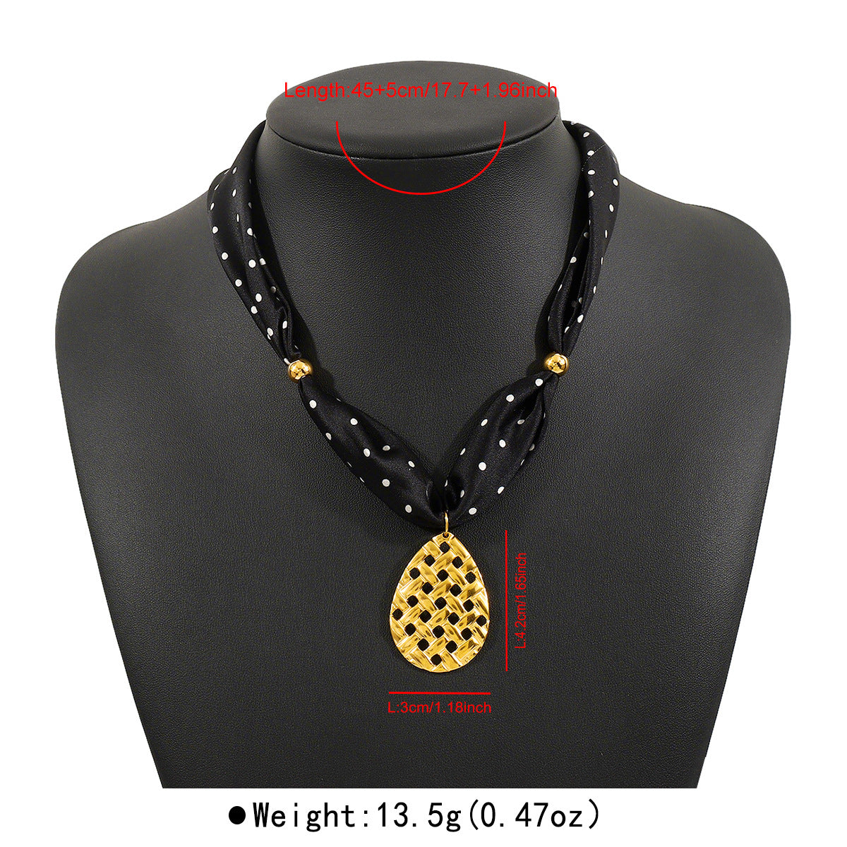 Collana con ciondolo floreale e geometrico, dolce e grintoso, con ciondolo in acciaio inossidabile, nastro di seta e finitura placcata