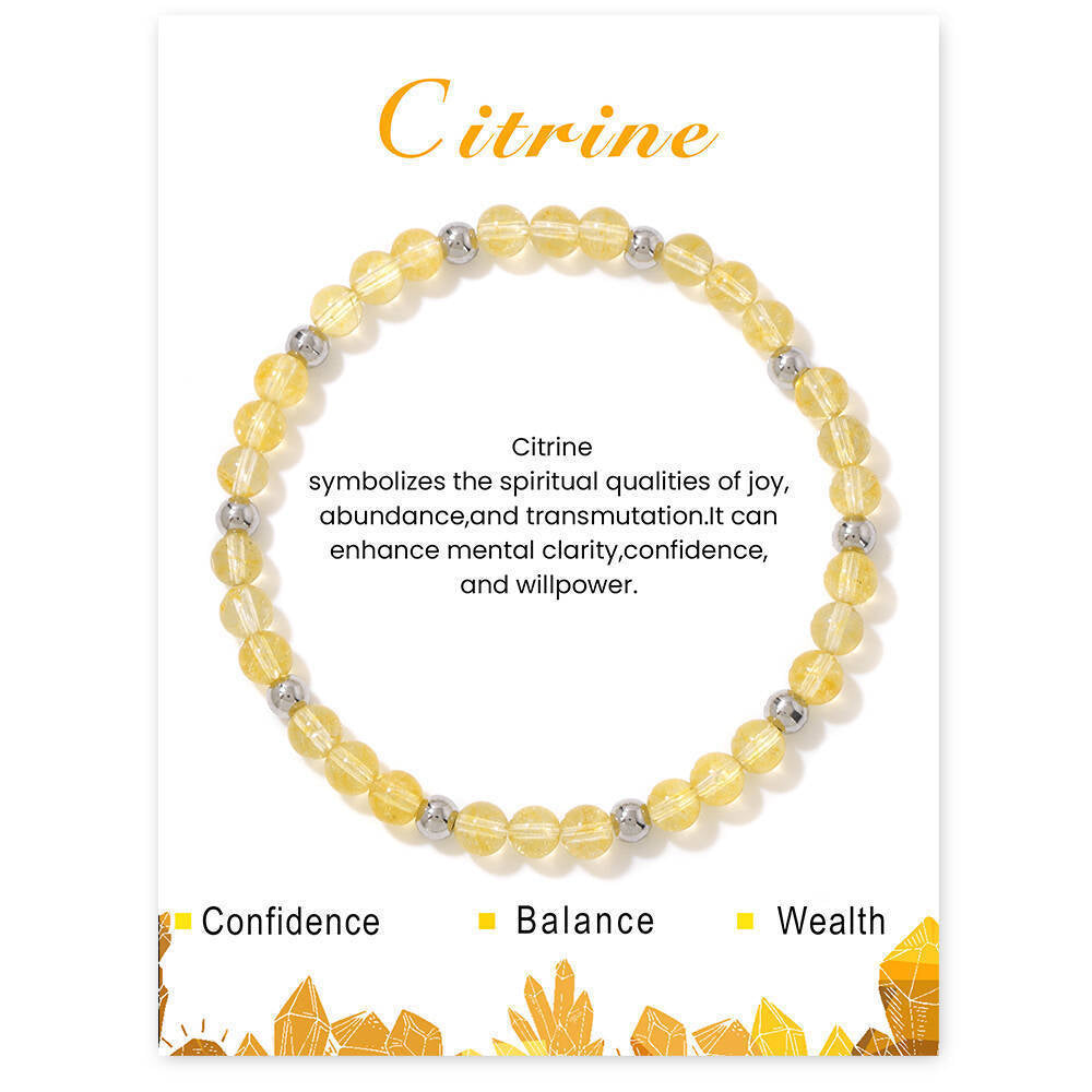 Elegant Sweet Hand-woven Geometric Stone Beaded Bracelet for Women