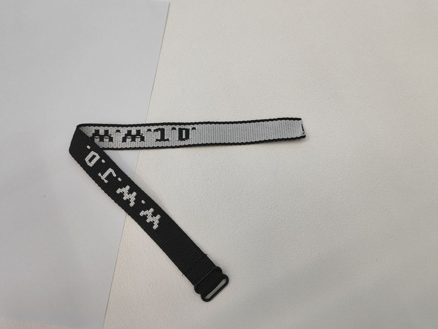 Sporty Unisex Adjustable Letter Woven Polyester Bracelet DIY Charm Bar
