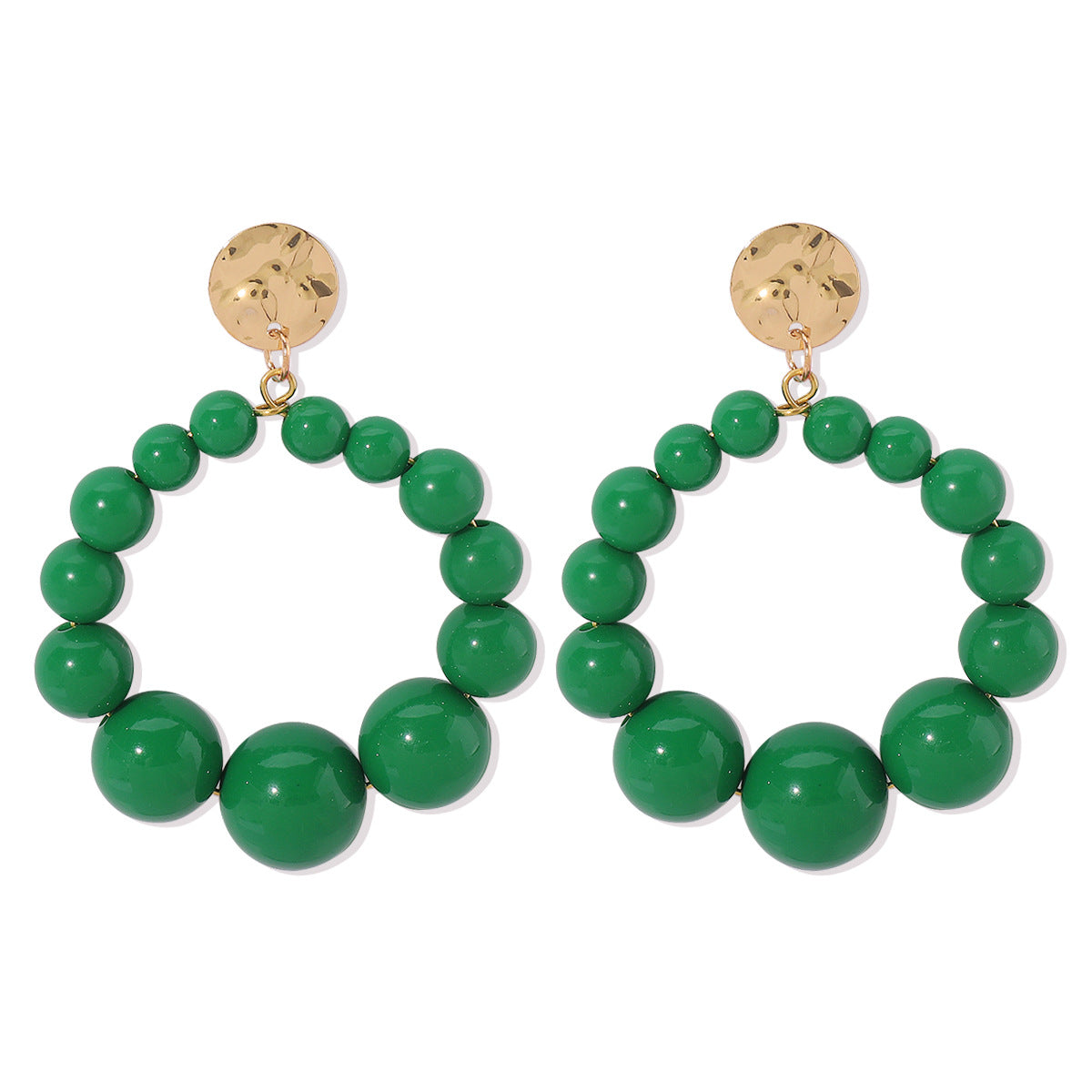 Pendientes Minimalistas Geométricos de Resina para Mujer en Colores Caramelo con Acabado Artesanal