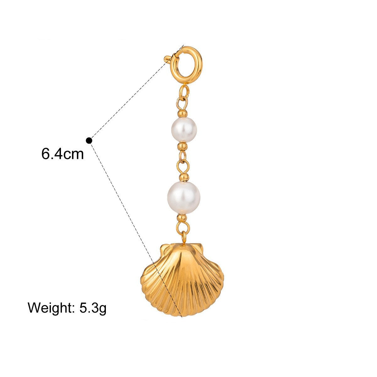 18K Gold Plated Stainless Steel Titanium Steel Bikini Charm Bar Connector