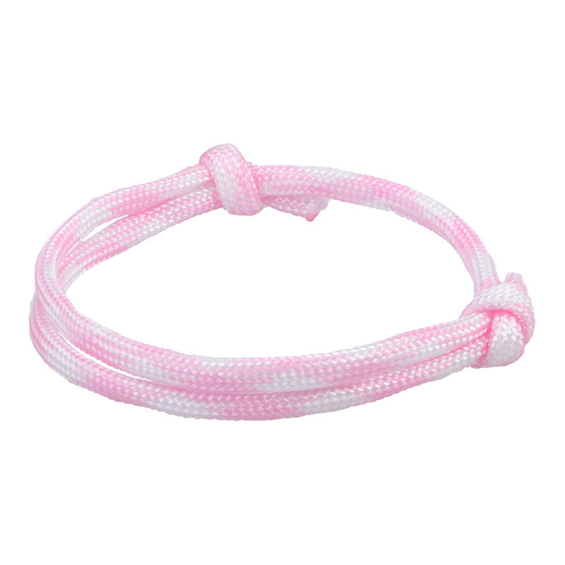 Fashion Geometric Star Pattern Woven Friendship Bracelet Adjustable Cord Handmade Gift for Teens Unisex