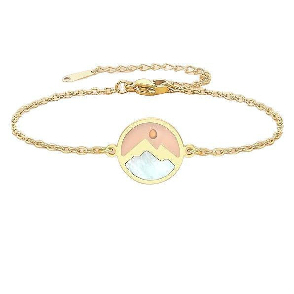 Minimalist Gold Plated Stainless Steel Bracelet Unisex