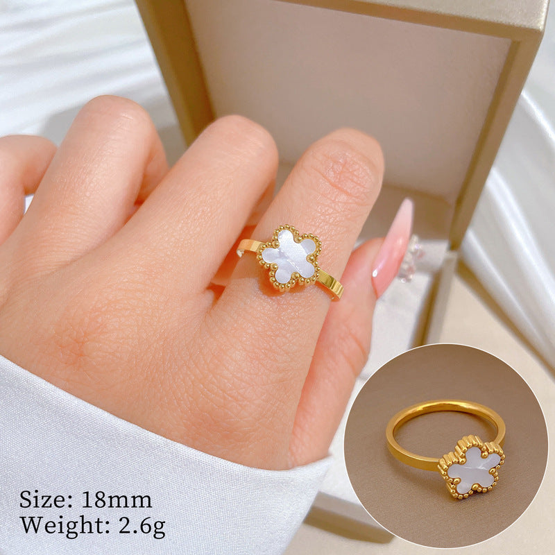 Minimalist Cool-Sweet Titanium Steel Crown Ring for Unisex