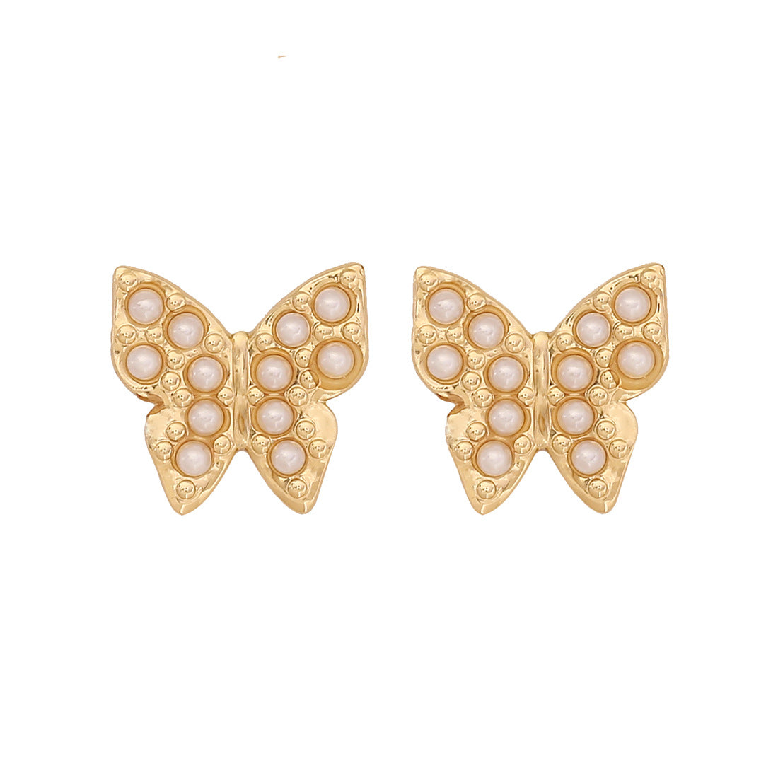 Orecchini a perno in acciaio inossidabile con design a cuore e floreale stile OL alla moda