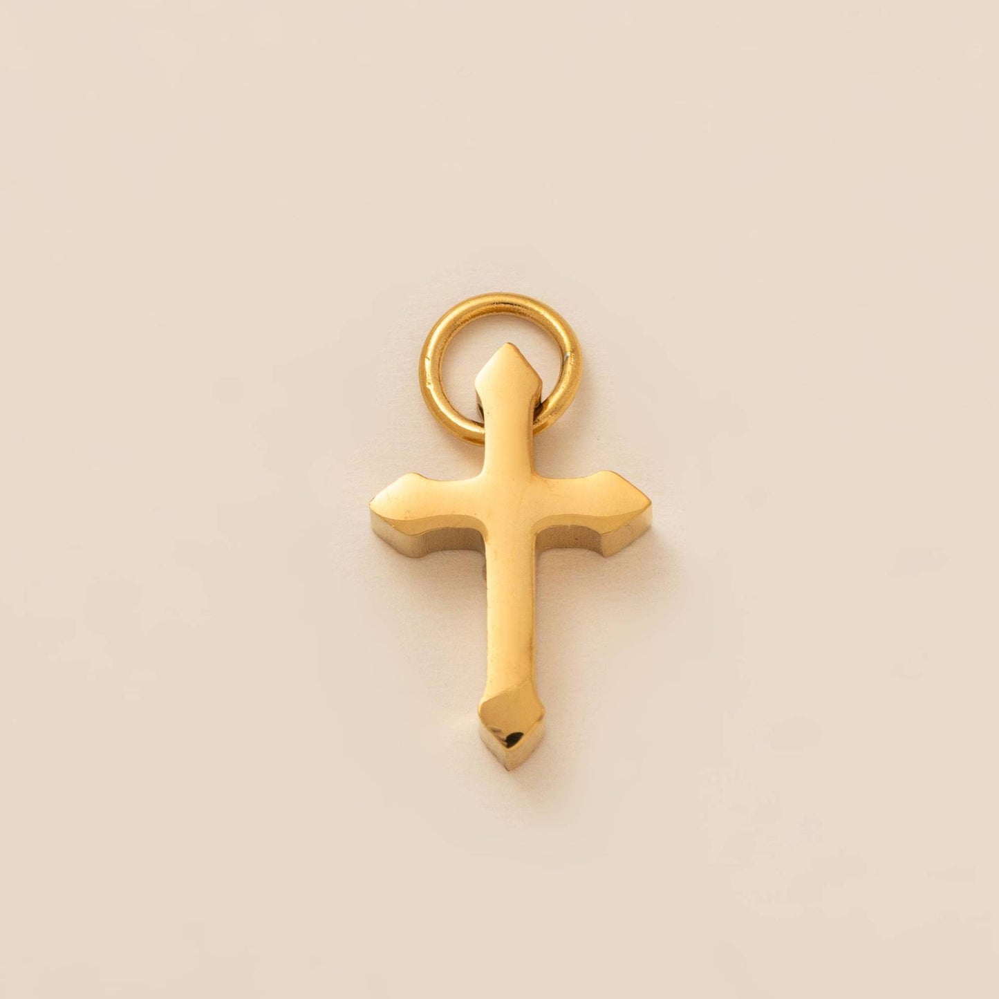 Vintage 18K Gold Plated Stainless Steel Western Cowboy Pendant Charm Bar for Women