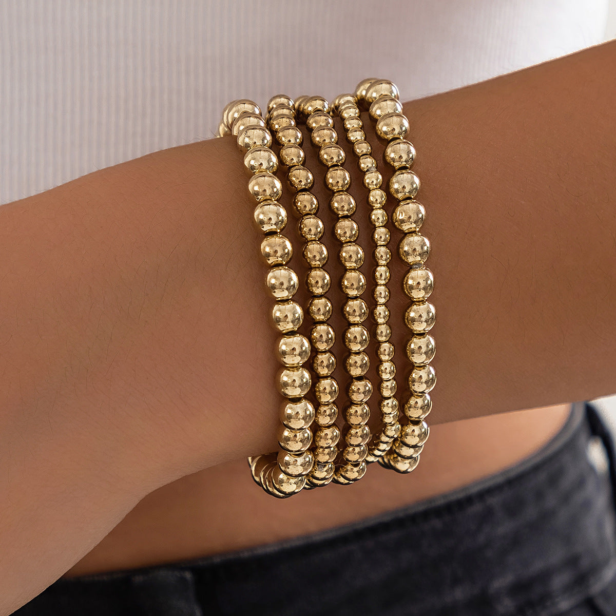 Sweet Business Heart Plated Brass Bracelet for Women