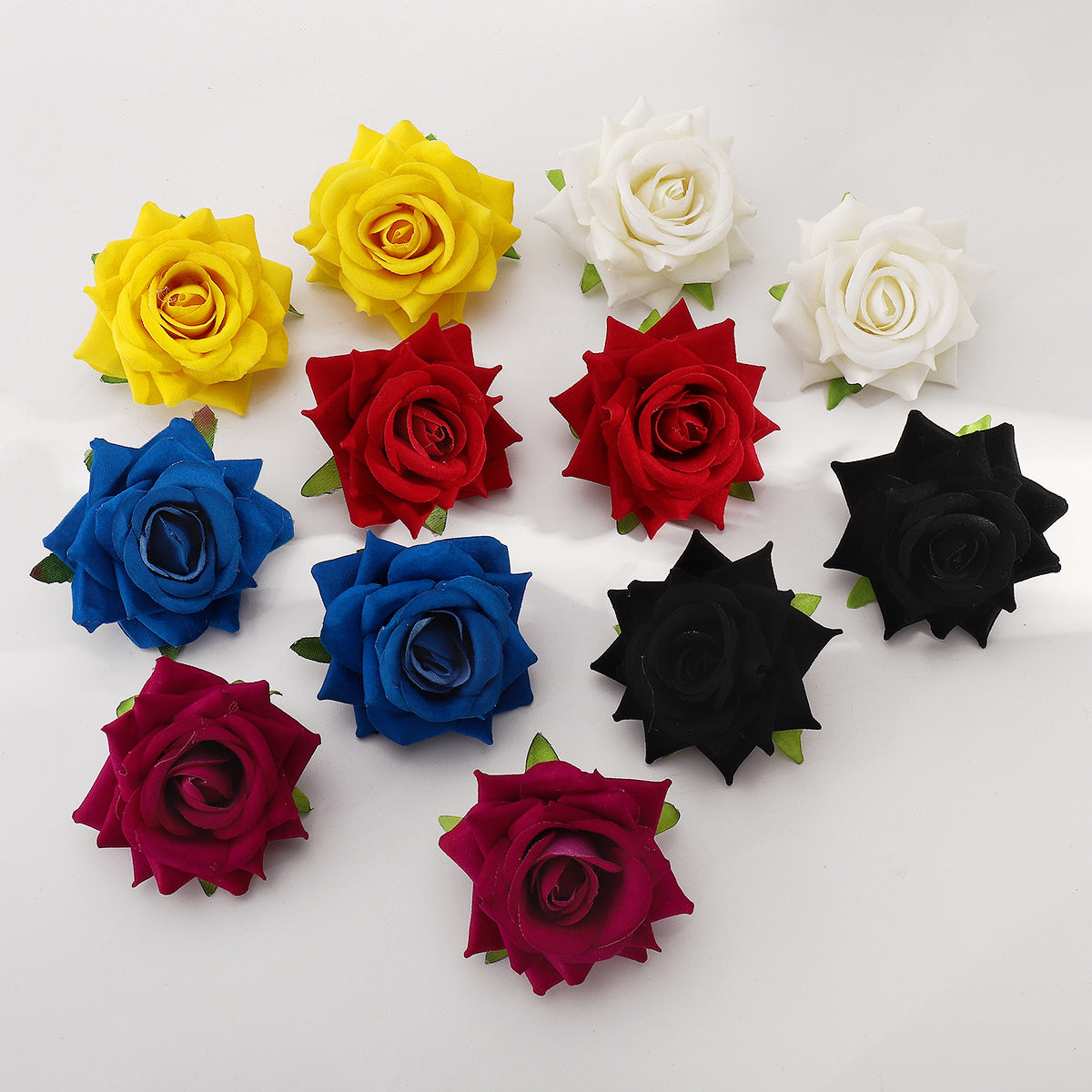 Pendientes 3D de Terciopelo con Rosas, Estilo Romántico para Vacaciones en la Playa, para Mujer, Joyería Dulce Vintage de Verano