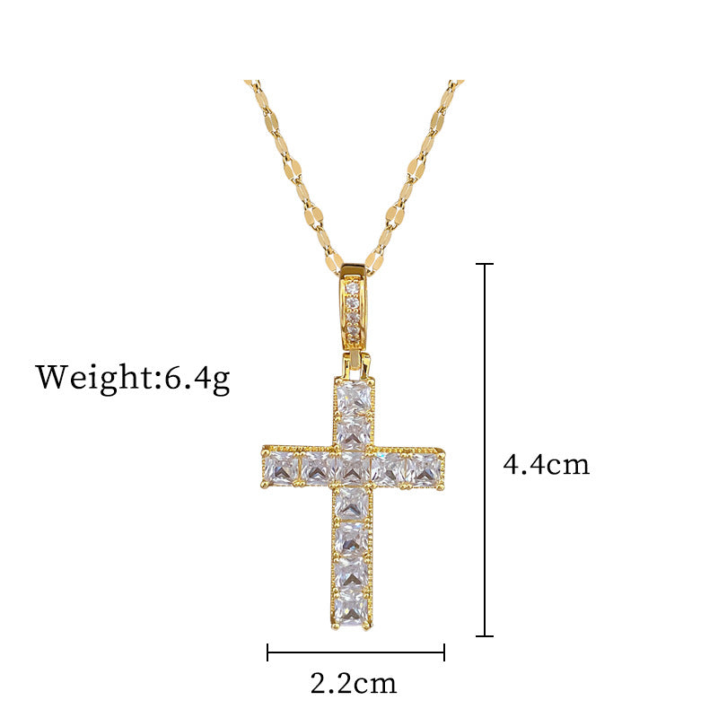 Collana con Pendente a Luna Geometrica Minimalista per Donne e Uomini, Catena Sottile in Acciaio Inossidabile con Accenti di Strass